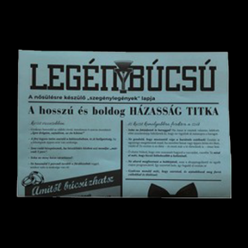 Legénybúcsú kiegészítő A hosszú és boldog házasság titka - vicces újság
